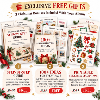 Printable Christmas Gift Album — For Your Son/Daughter