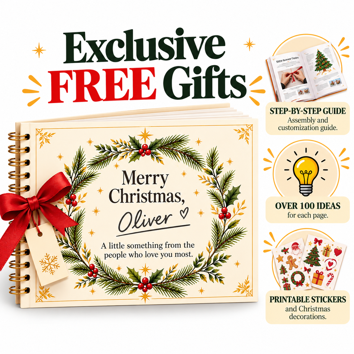 Printable Christmas Gift Album — For Your Son/Daughter